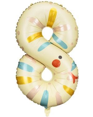Snake Number 8 Balloon - 34&quot; Foil