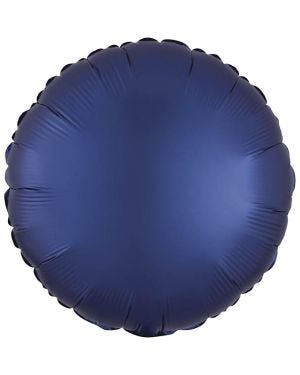 Satin Luxe Navy Round Balloon - 18&quot; Foil