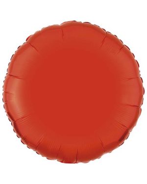 Orange Round Balloon - 18&quot; Foil foil