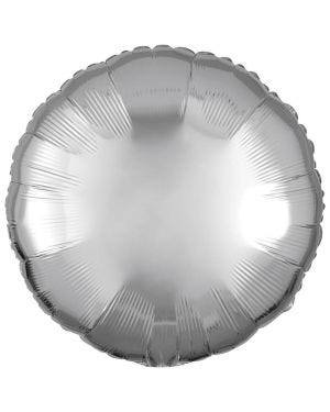 Metallic Silver Round Balloon - 18&quot; Foil (Unpackaged)