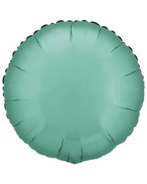 Silk Lustre Jade Green Round Balloon - 18&quot; Foil
