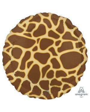 Giraffe Print Balloon - 18&quot; Foil