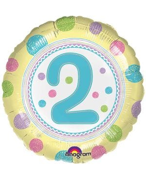 Age 2 Spot Balloon - 18&quot; Foil