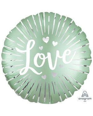 Satin Love Burst Balloon - 18&quot; Foil