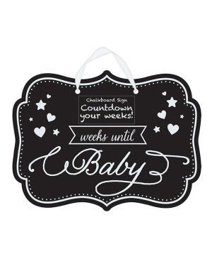 Baby Shower Countdown to Baby Chalkboard Sign