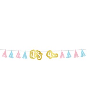 The Big Reveal Tassel Garland