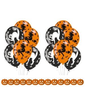 Halloween Pumpkin &amp; Witch Decorating Bundle