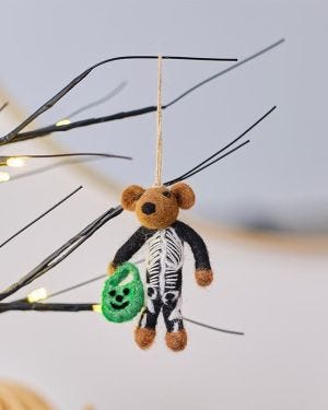 Trick or Treat Skeleton Tree Decoration