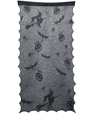 Black Lace Door Cover