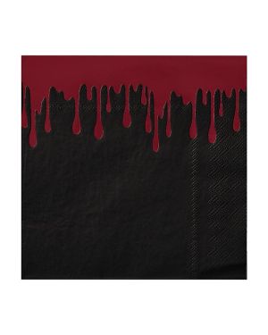 Metallic Ink Blood Splatter Paper Napkins