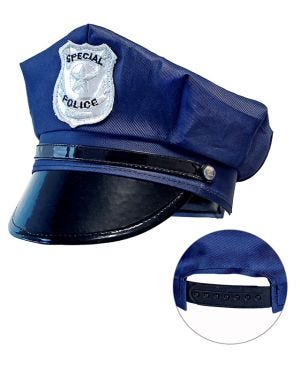 Blue Police Hat - Child