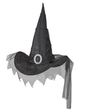 Black Witch Hat With Tulle
