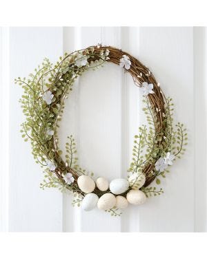 Hey Bunny Easter Egg Wreath