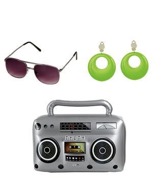 Green 80&#039;s Inflatable Accessory Kit