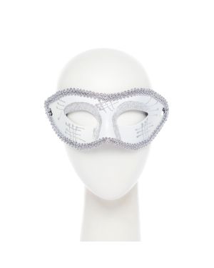 White Mask with Glitter