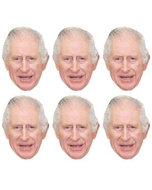 King Charles III Card Masks (6pk)