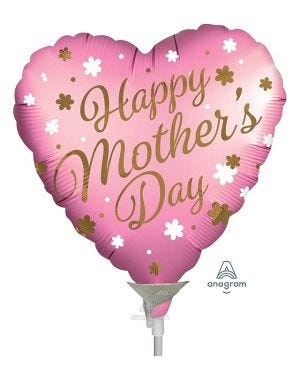 Happy Mother&#039;s Day Balloon on Stick - Foil 9&quot;
