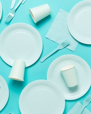 Baby Blue Party Tableware