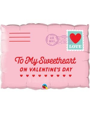 Pink Sweetheart Letter Balloon - 30&quot; Foil