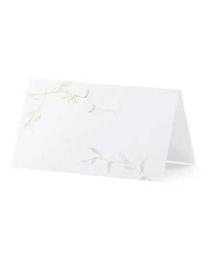 Metallic Gold Branches Place Cards - 9.5cm x 5.5cm (10pk)