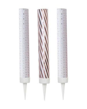 Pick &amp; Mix Rose Gold Cake Fountain Candles - 16cm