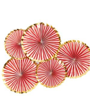 Merry &amp; Bright Foiled Paper Fans