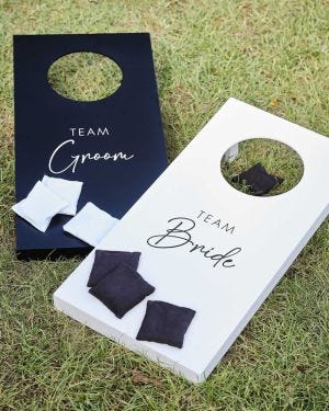 Rustic Romance Corn Hole Wedding Game - 60cm x 30cm (2pk)