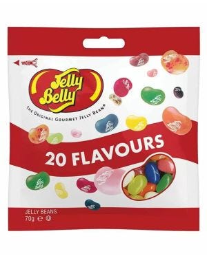 Jelly Belly 20 Assorted Flavour Mix Jelly Beans Bag - 70g