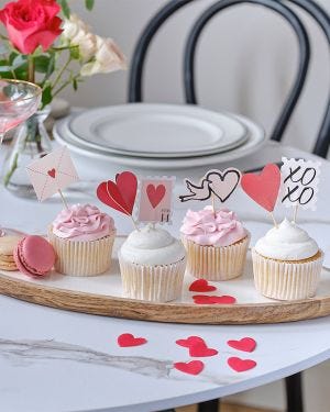 Valentine&#039;s Cupcake Toppers (12pk)