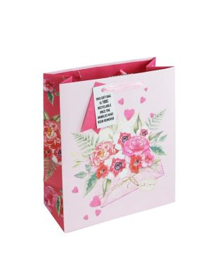 Love Letter Medium Gift Bag - 25.5cm x 21.5cm