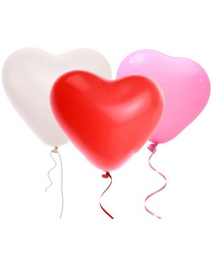 Assorted Heart Balloons - 11&quot; Latex (5pk)