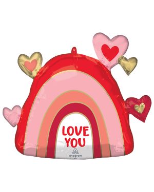 Rainbow Love You SuperShape Foil Balloon - 26&quot;