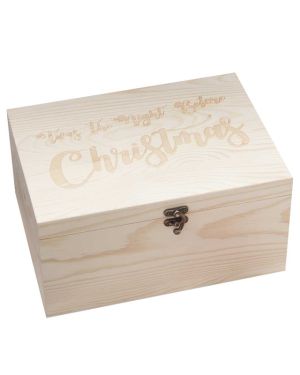 Wooden Christmas Eve Box - 28cm