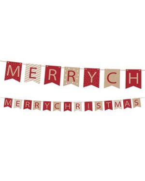 Merry Christmas Paper Bunting - 2.4m
