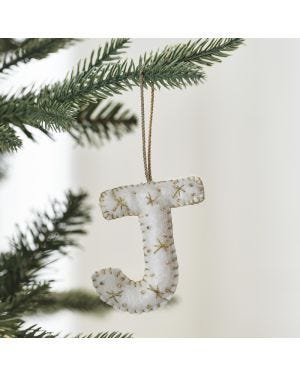Tree Decorations - Monogram Letters - J