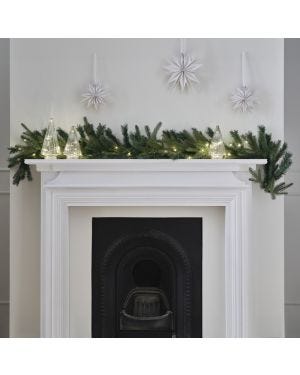 Green Pine Foliage Garland with LED Lights
