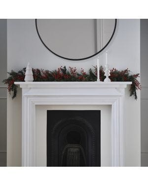 Red Berry Foliage Garland