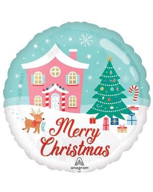 Nostalgic Christmas Wonderland Balloon - 18&quot; Foil