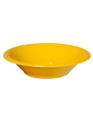 Yellow Plastic Bowls - 355ml (20pk)